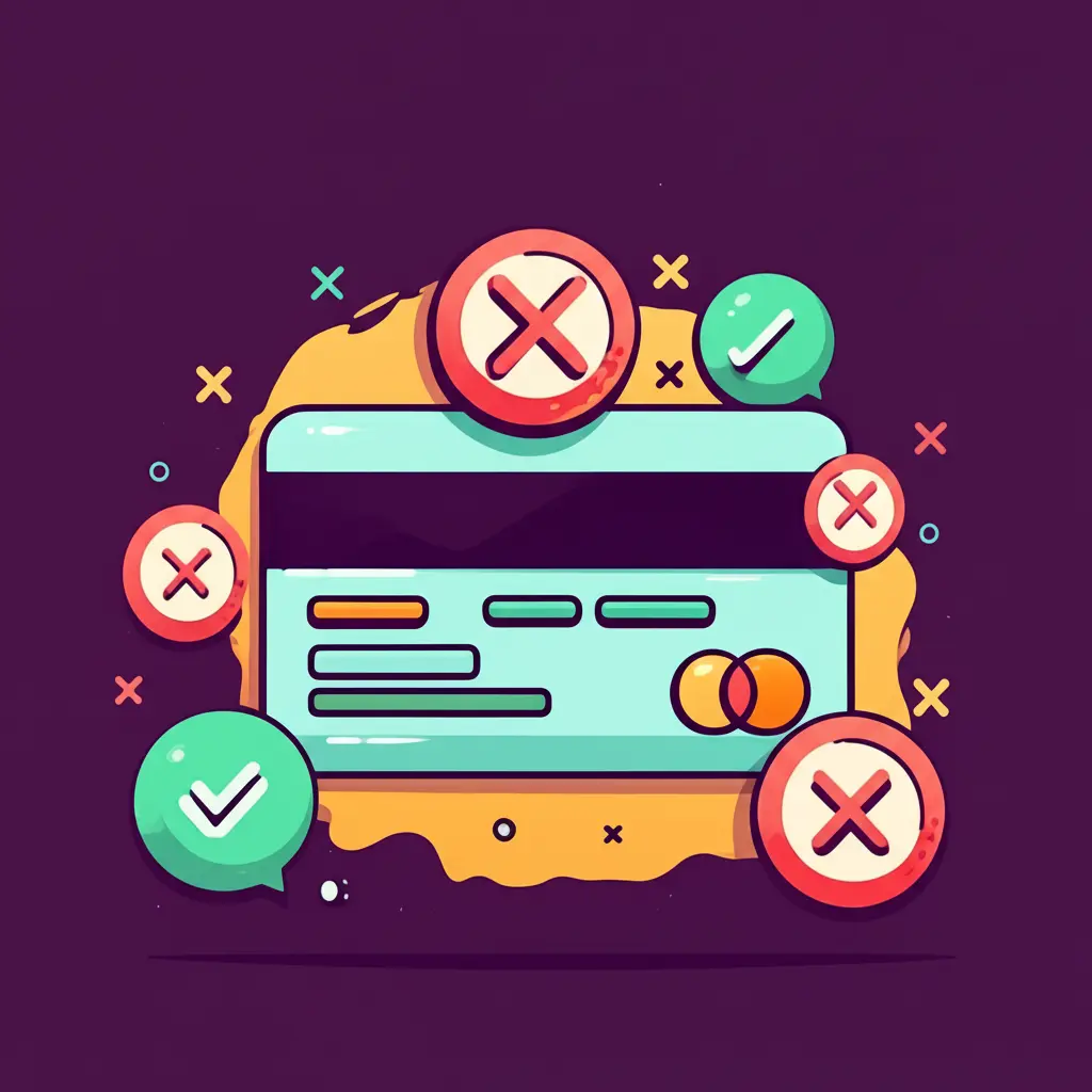 Credit card dos and don'ts illustration