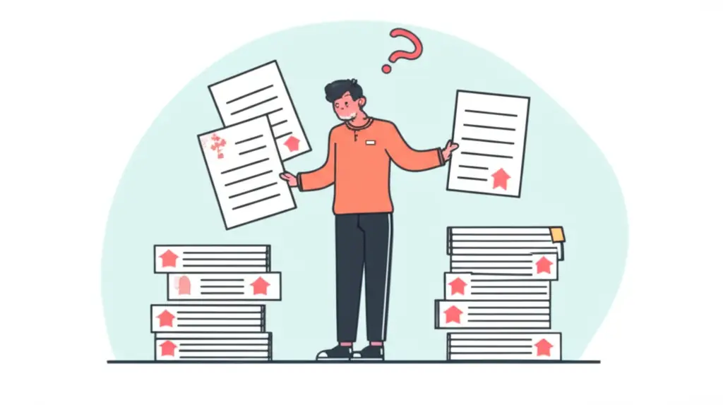 Person puzzled over mortgage paperwork