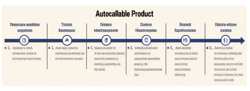 Flowchart of autocallable product mechanisms