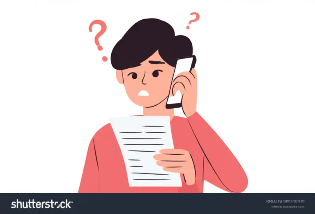 Person reading a confusing medical bill