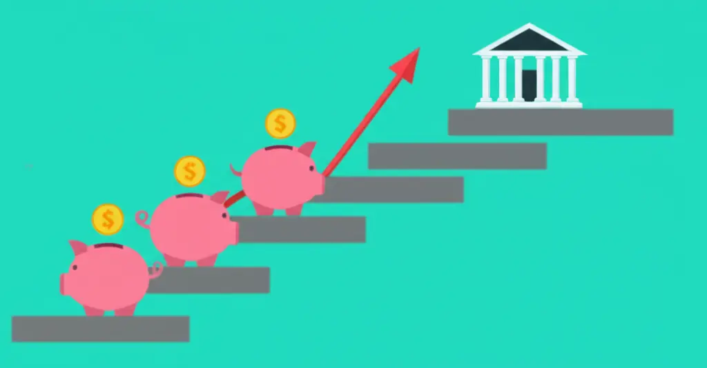 Different savings options as stepping stones