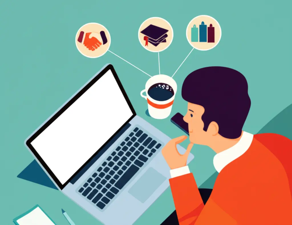 A person contemplating a financial career path