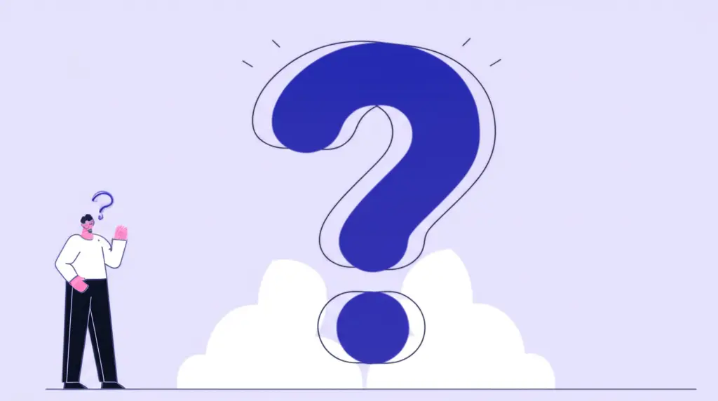 Person looking puzzled with financial questions