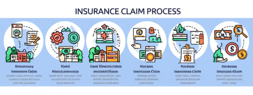 Flowchart of the insurance claims process