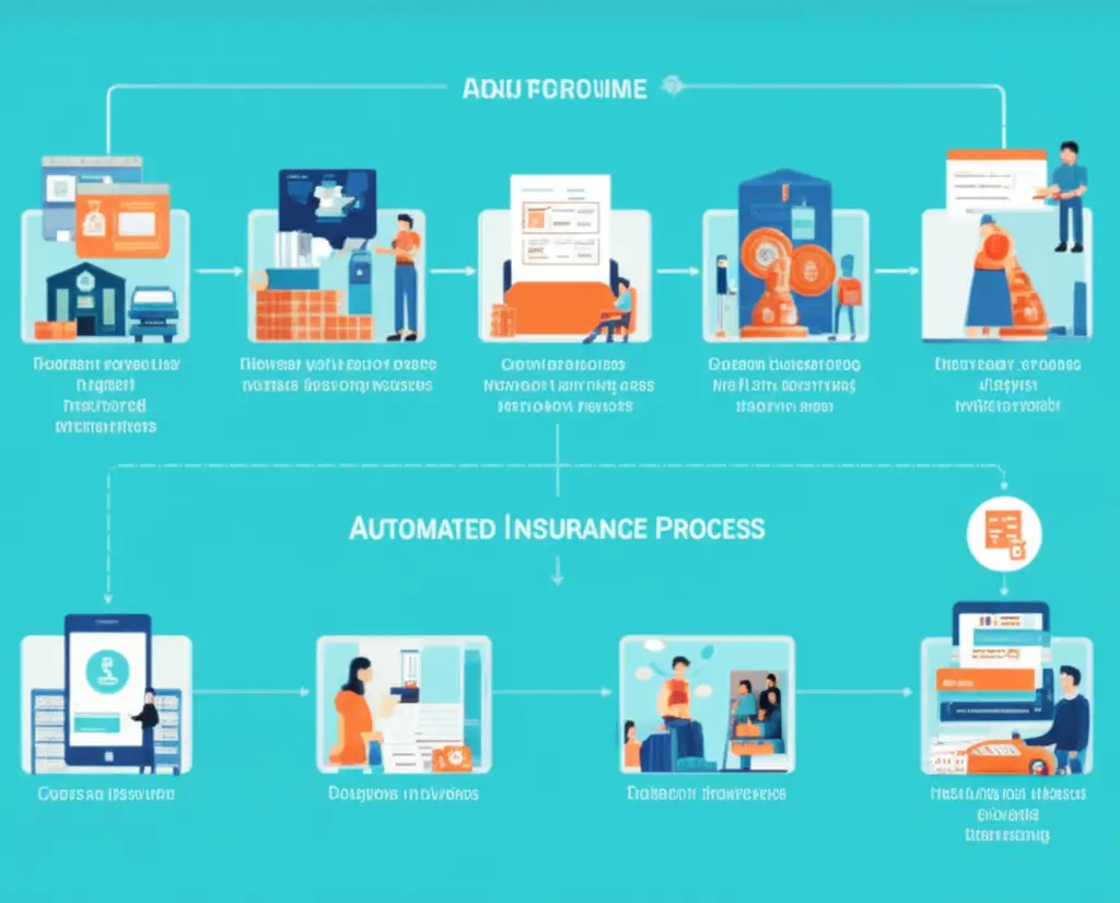 Flowchart of an automated insurance process