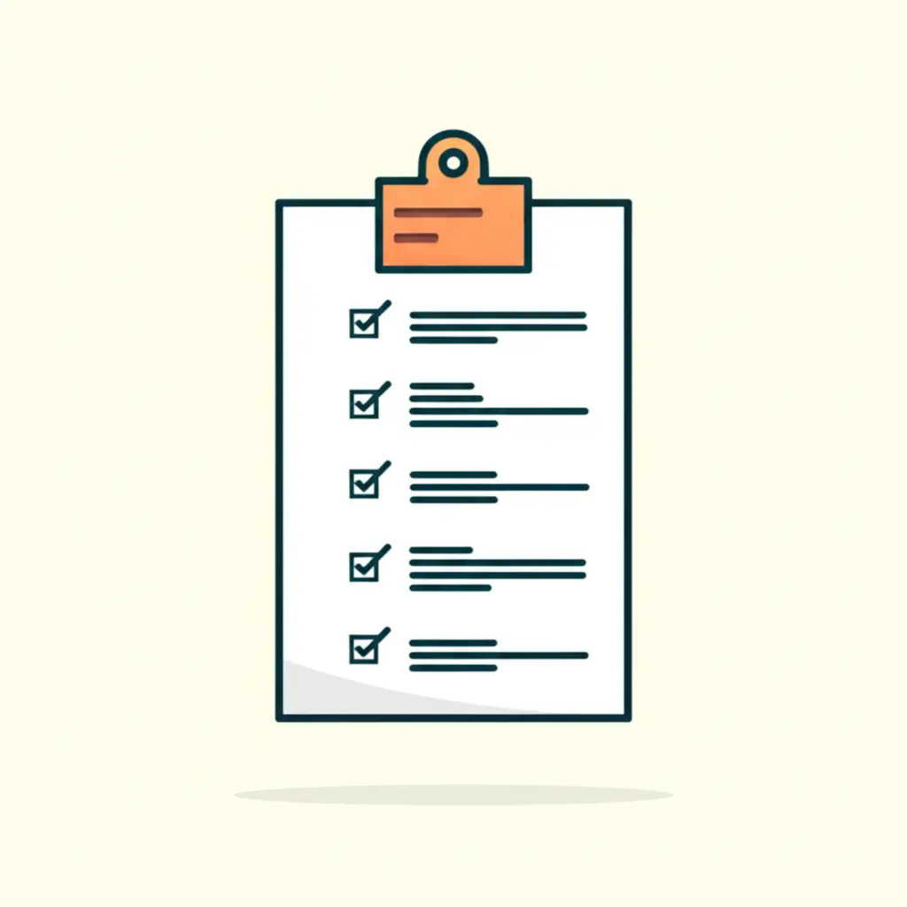 Completed checklist symbolizing completed tasks