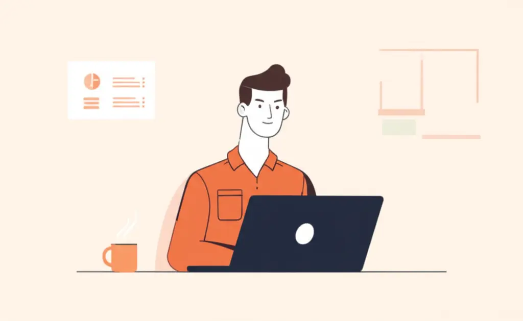 Man making a budget plan