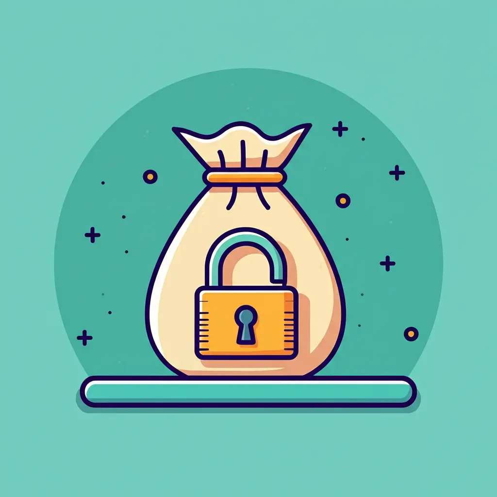 Money bag symbolizing subscription costs