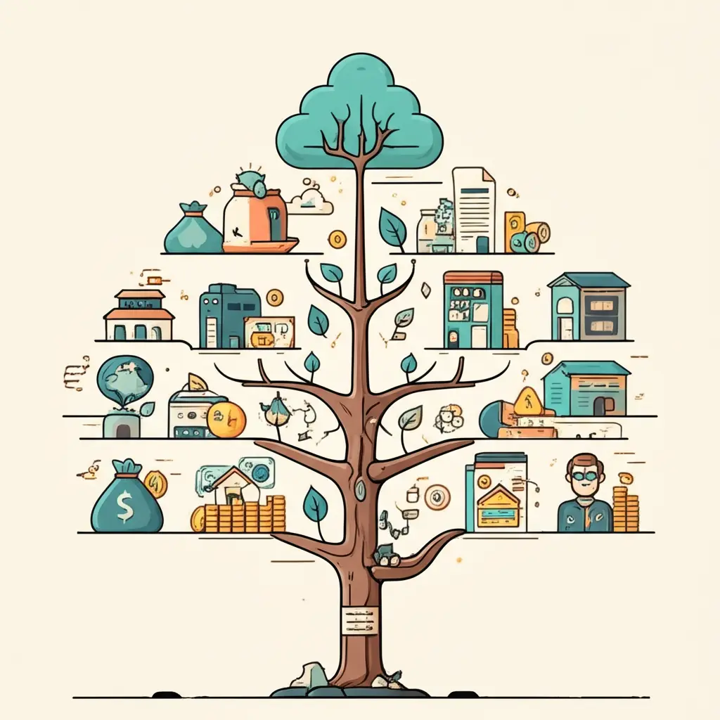 Decision tree of financial moves