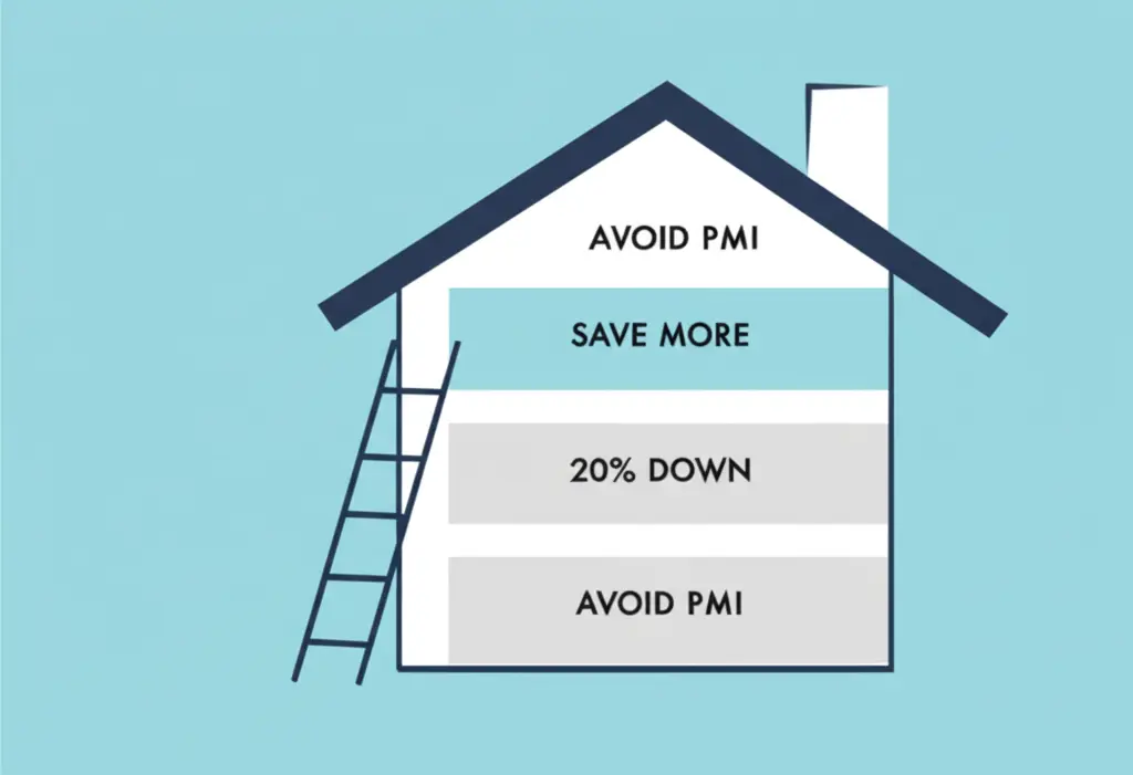 Ladder with steps to avoid PMI