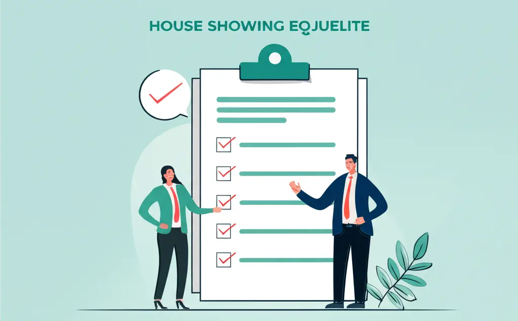 Homeowner discussing house showing etiquette