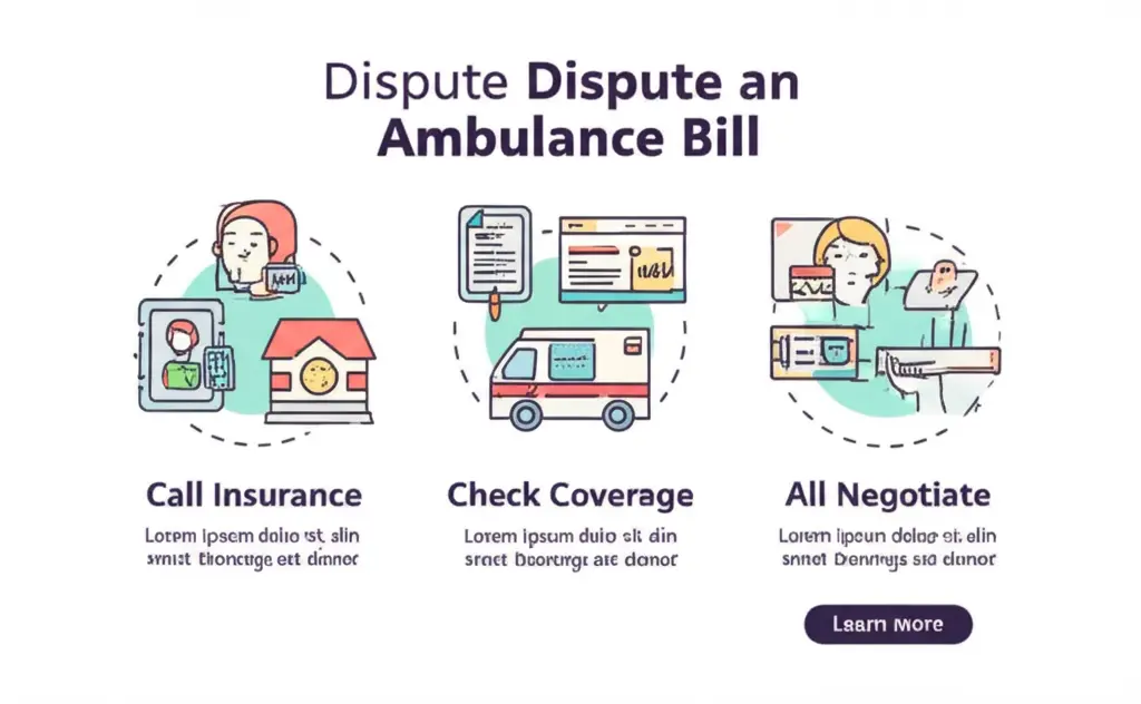 Infographic on disputing ambulance bills