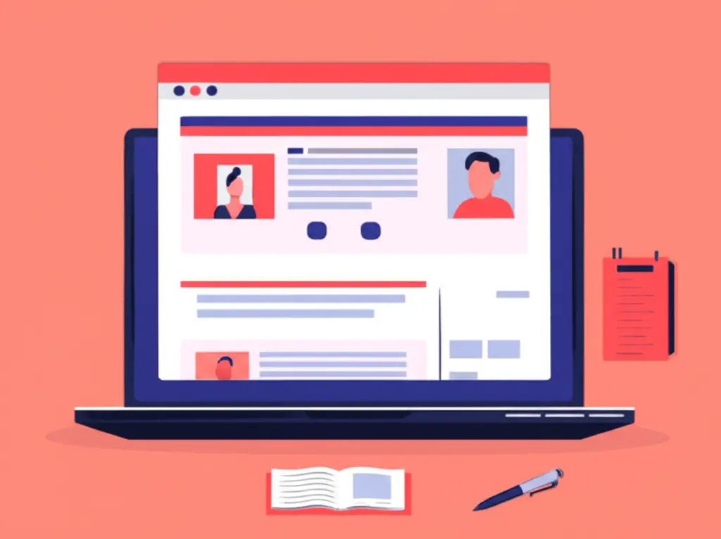 Person searching for jobs online