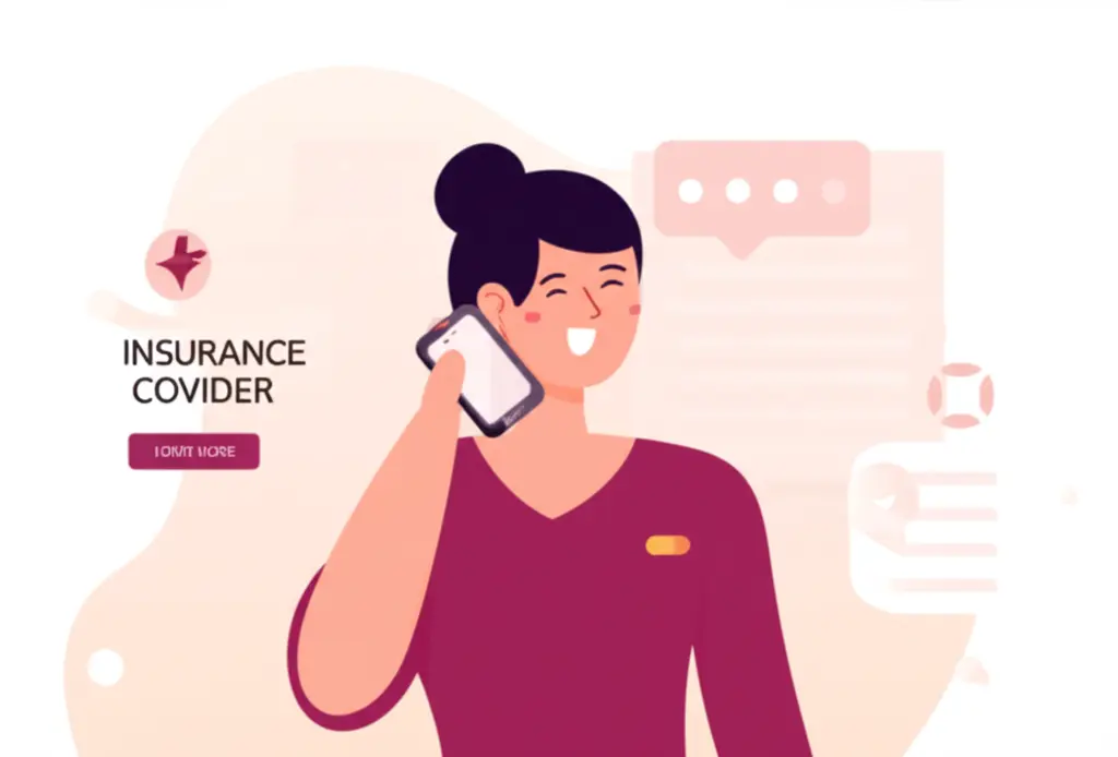 Parent calling their insurance provider