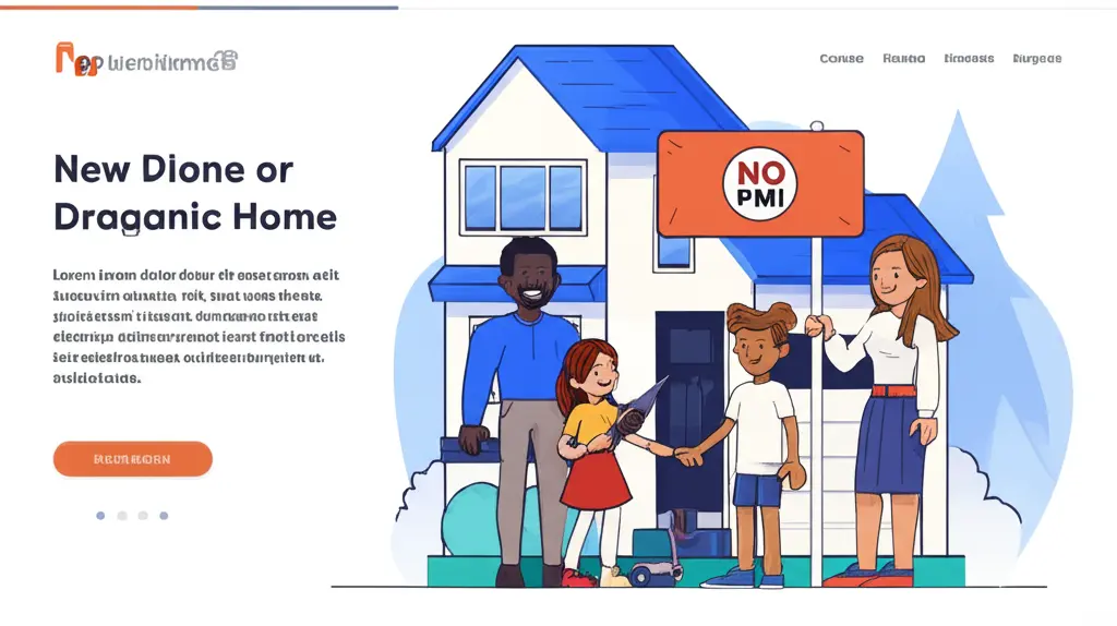 Family celebrating a new home without PMI