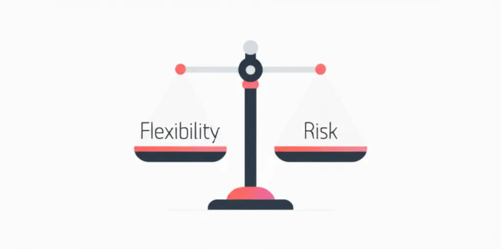 Balance scale showing flexibility and risk of non-QM loans