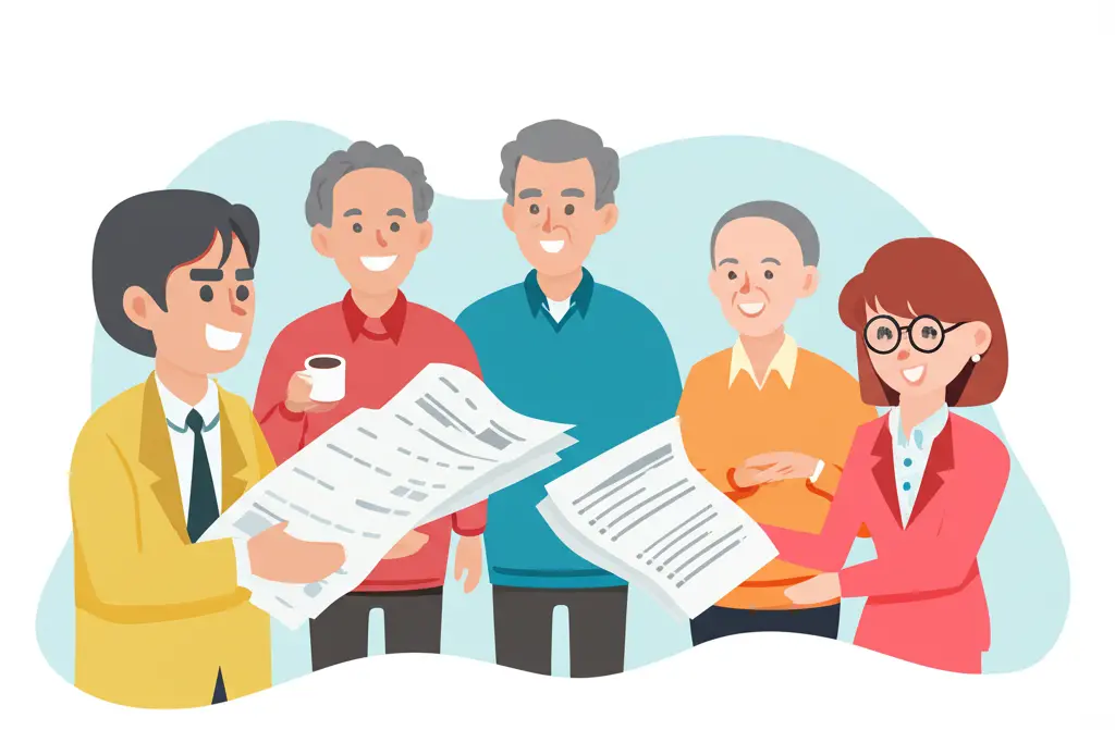 Cartoon-style image of an agent with documents