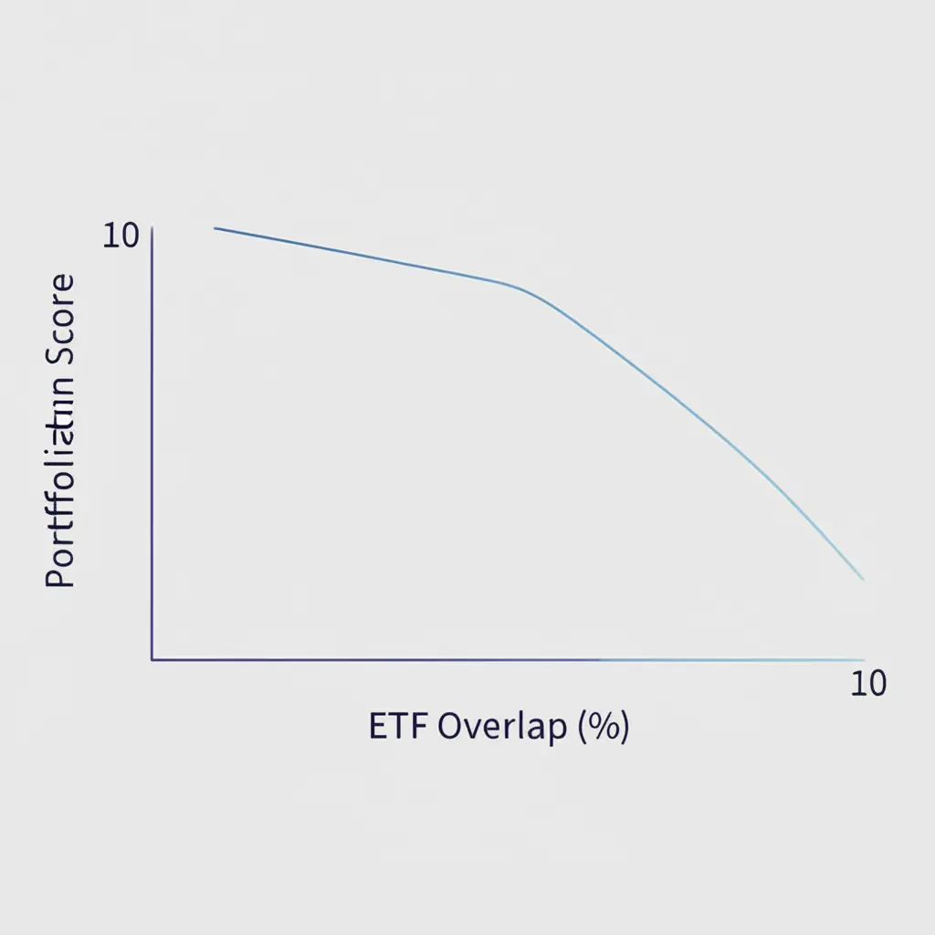 Simplified line graph showing the effect of ETF overlap