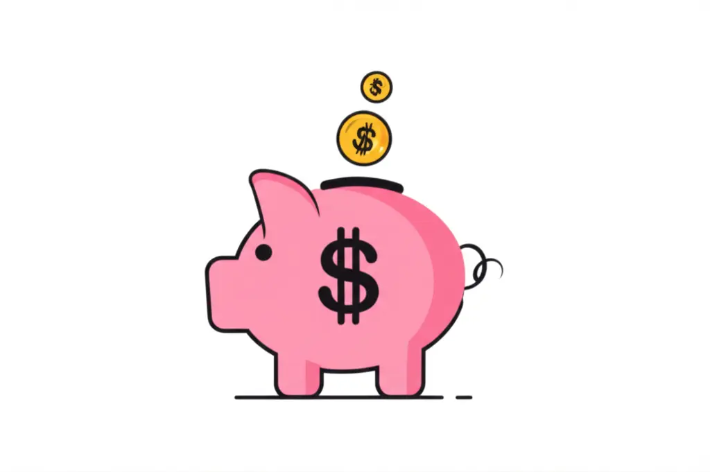 Piggy bank representing savings