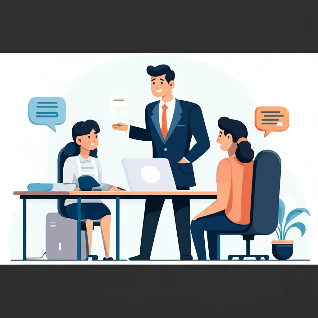 Tax consultant advising a client