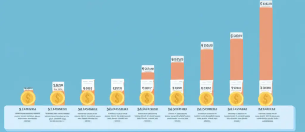 Bar graph showing mortgage officer salary ranges.