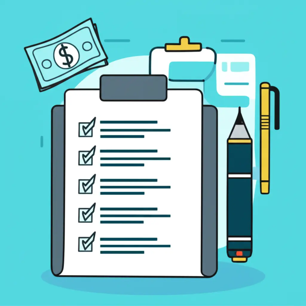 Checklist for applying a loan