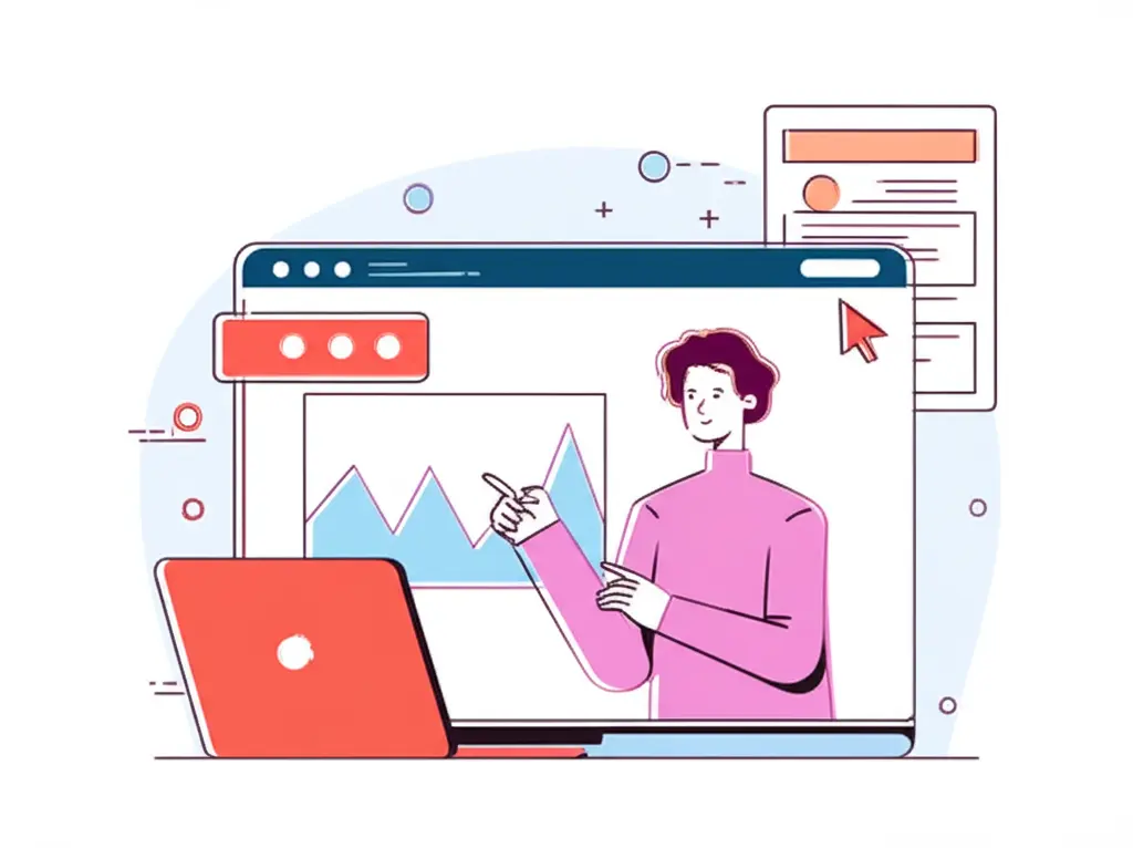 Person monitoring investments positively on a laptop