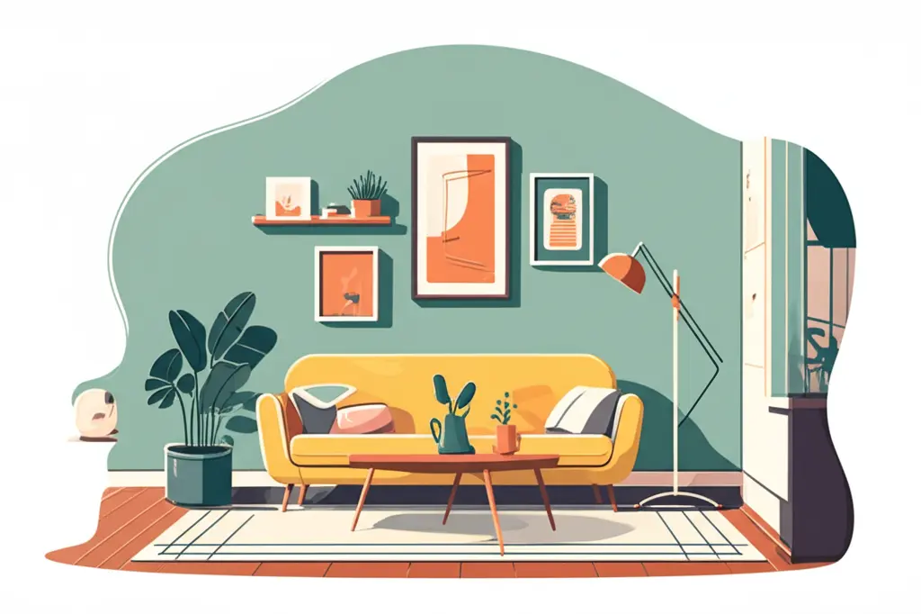 Stylish living room setup