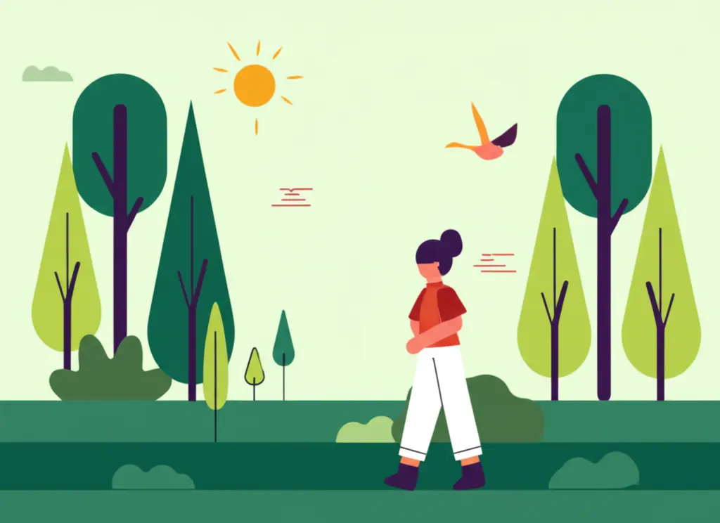 Person on a nature walk