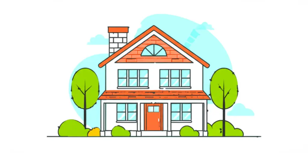 A simple illustration of a building inspector evaluating a home renovation