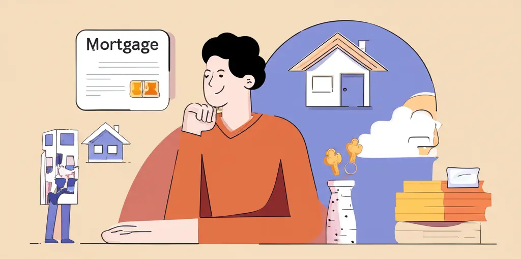 Person pondering two different mortgage offers