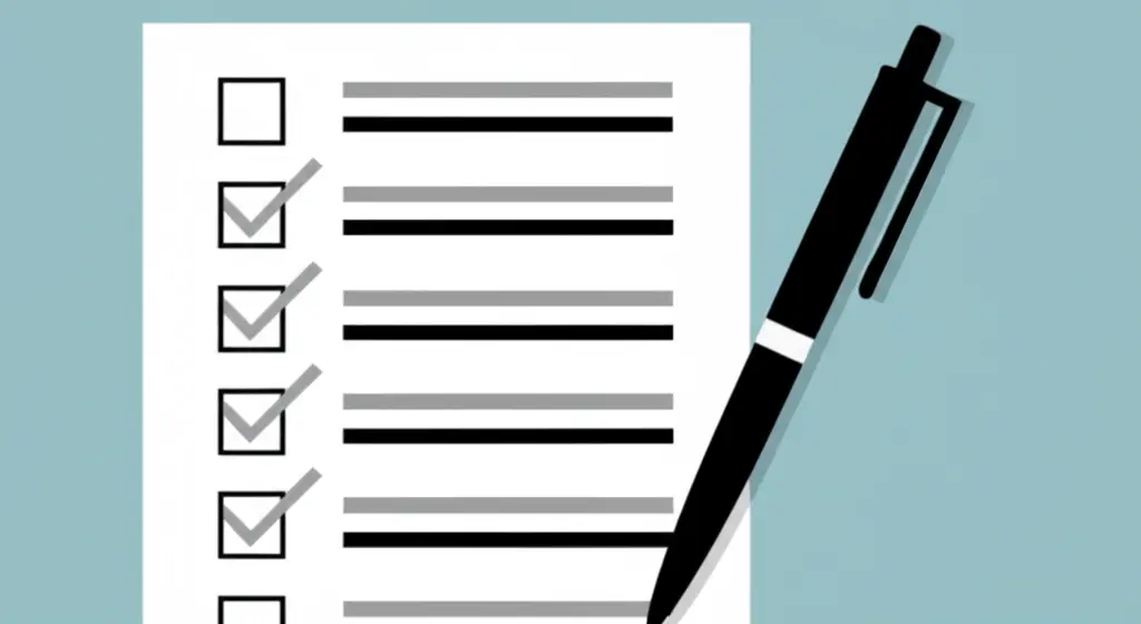 Checklist ready for mortgage application