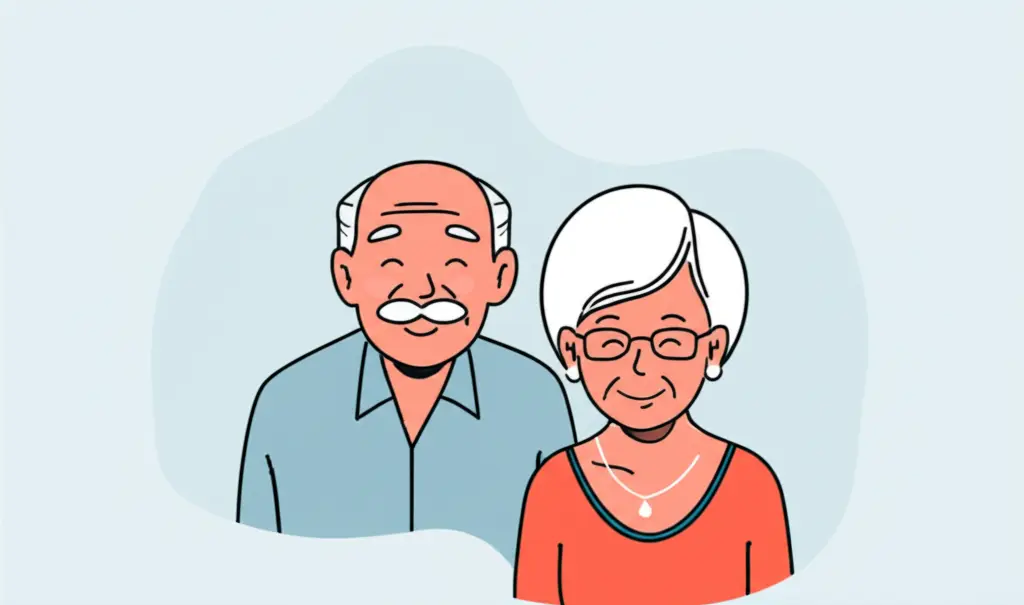 Smiling elderly couple enjoying benefits of a good Medicare plan