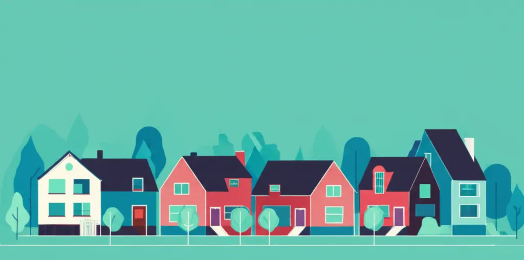 Neighborhood landscape of homes