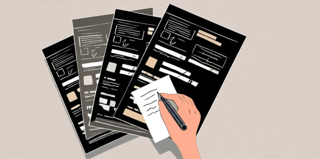 Comparing credit card statements
