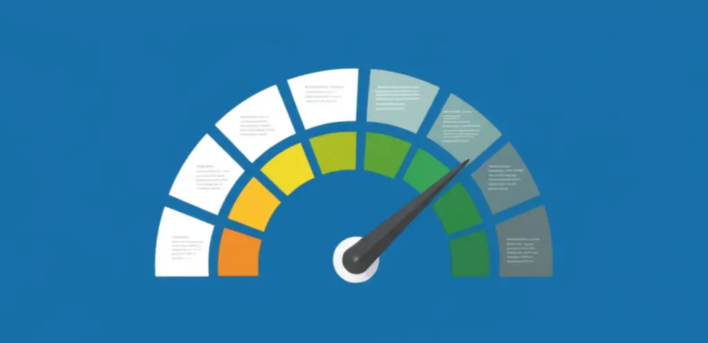 Credit score meter