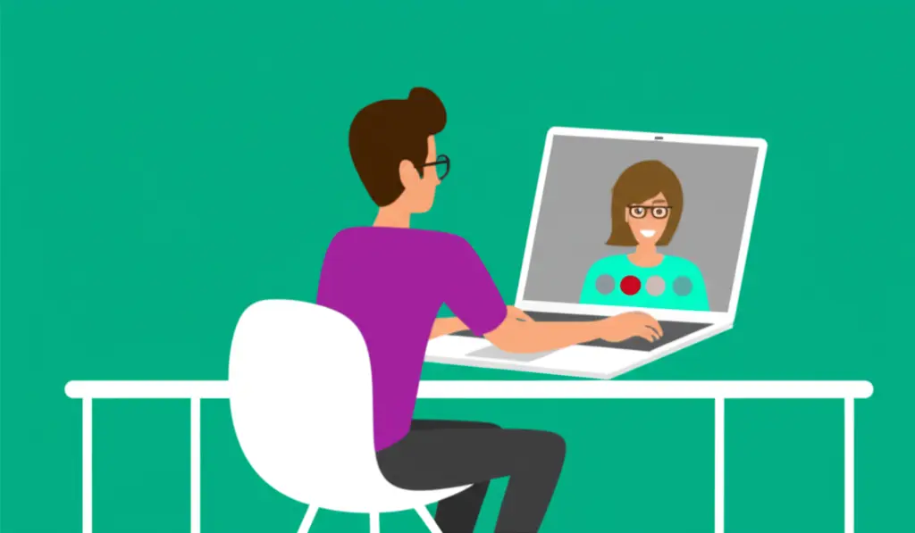 Image depicting the shift to virtual interviews in recruitment.