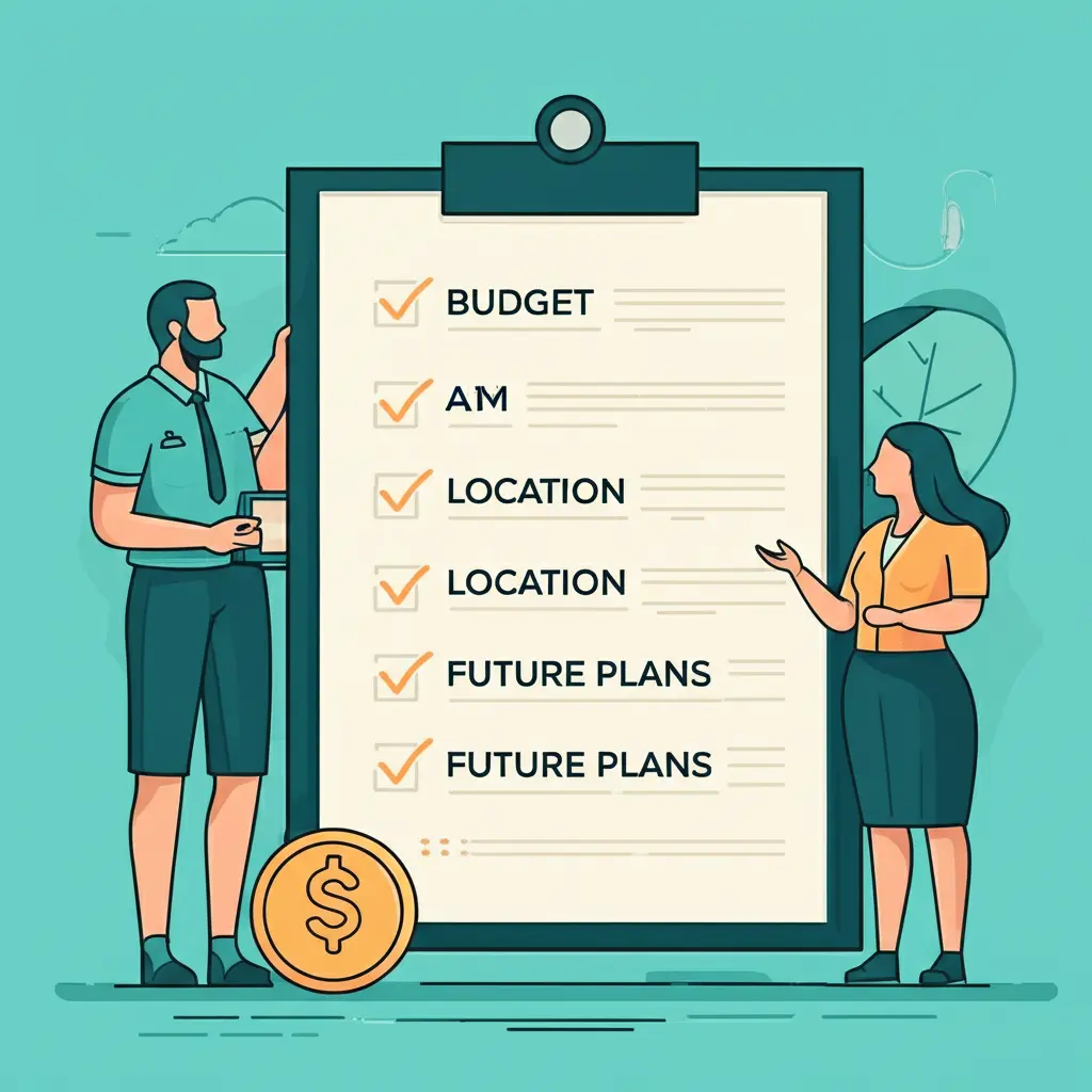 Checklist for first-time home buyers with key items ticked off