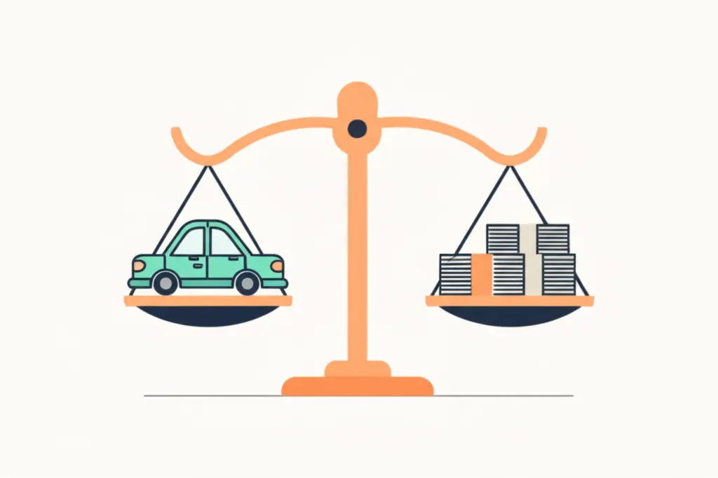 Balance of car value and insurance cost