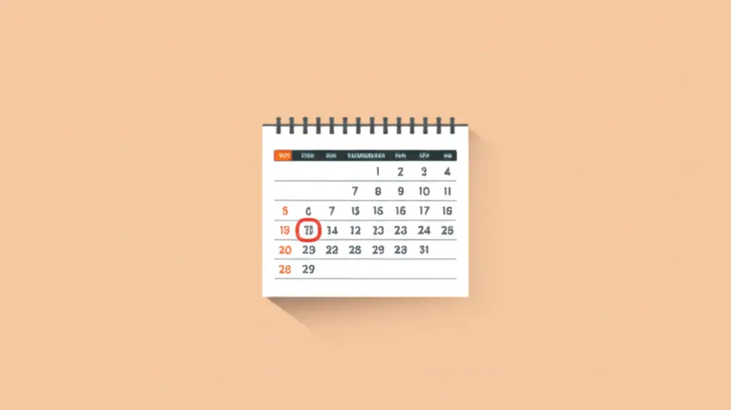 Calendar with credit card reminders.