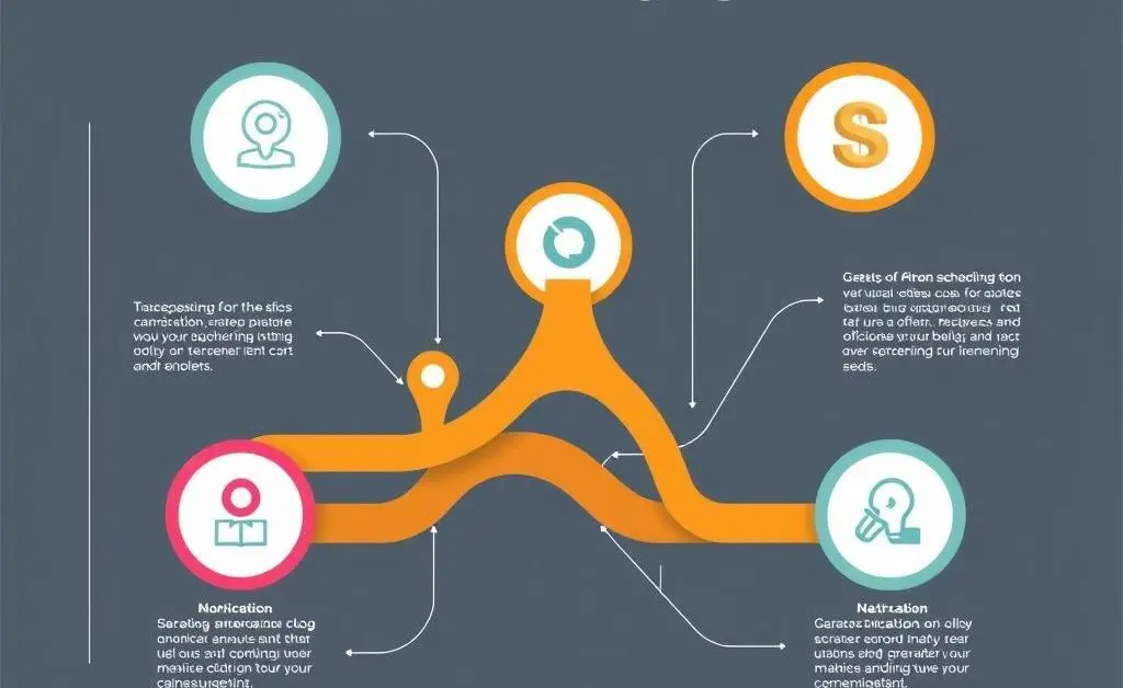 Chart of strategy planning for client engagement.