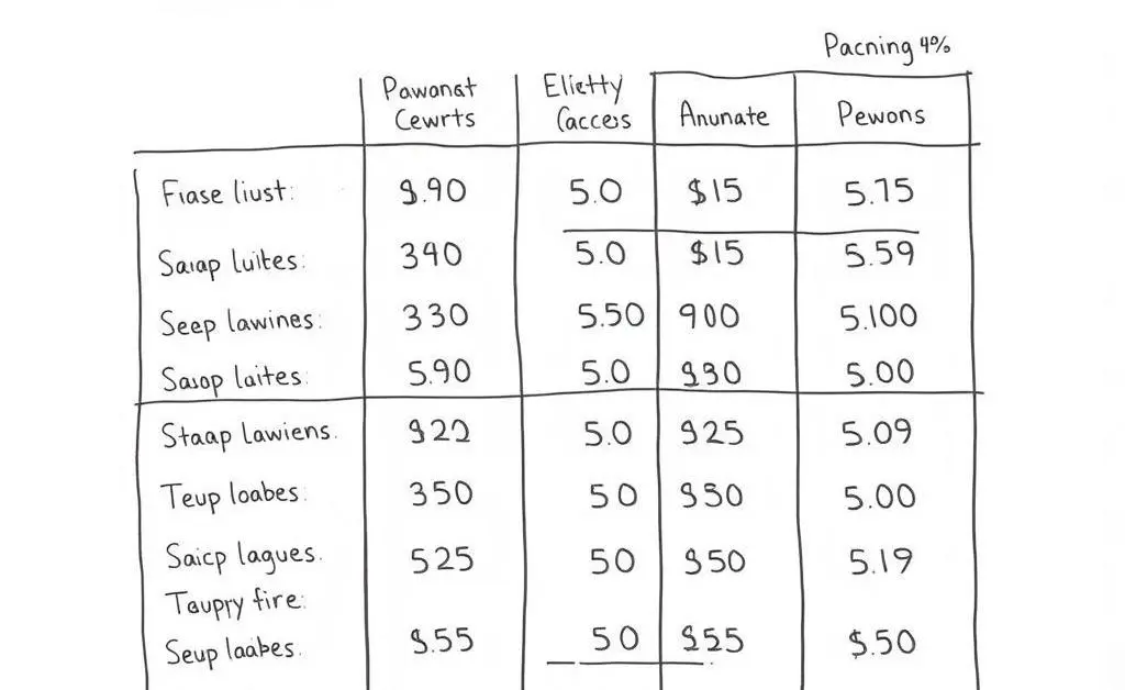 A clean, hand-drawn chart displaying various reward categories with earning percentages.