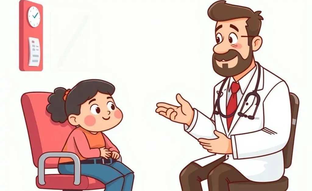 Doctor and patient discussing during an annual check-up