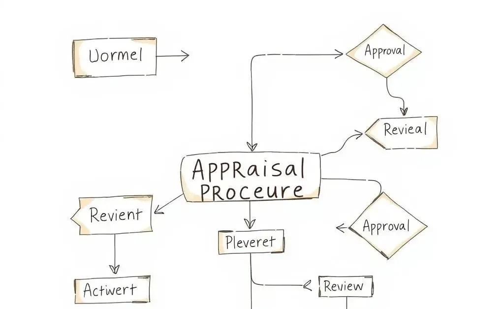 Flowchart showing steps of the appraisal process