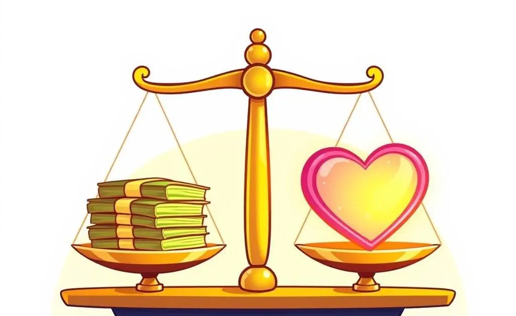 Balance between financial stability and love