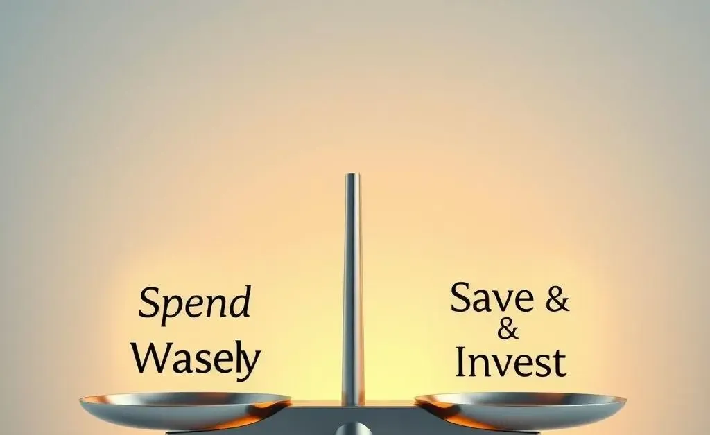 Scale balancing spending and saving priorities