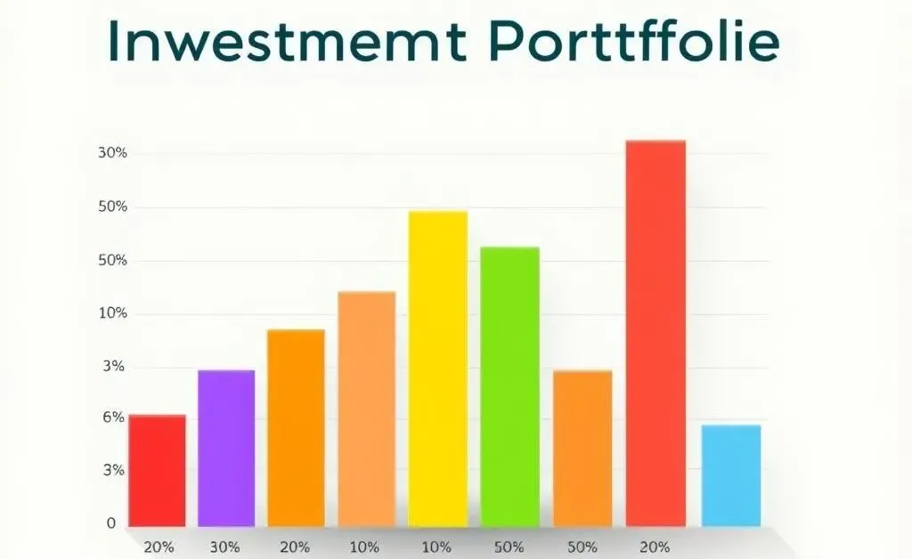 Simple bar chart outlining a balanced portfolio.
