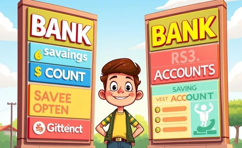 Choosing bank account options