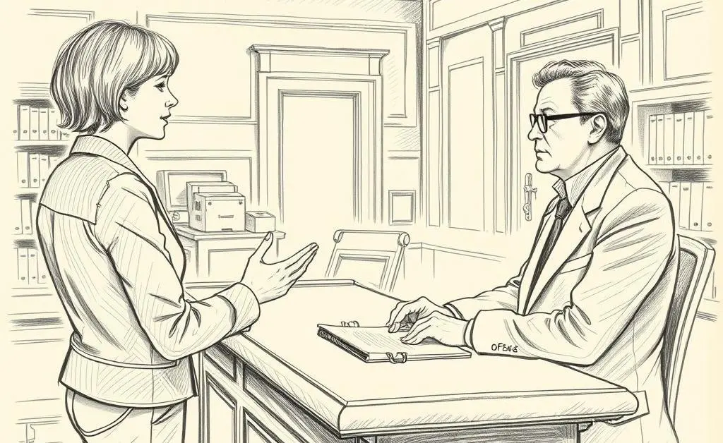 Person talking to a bank officer about mortgage payment variations