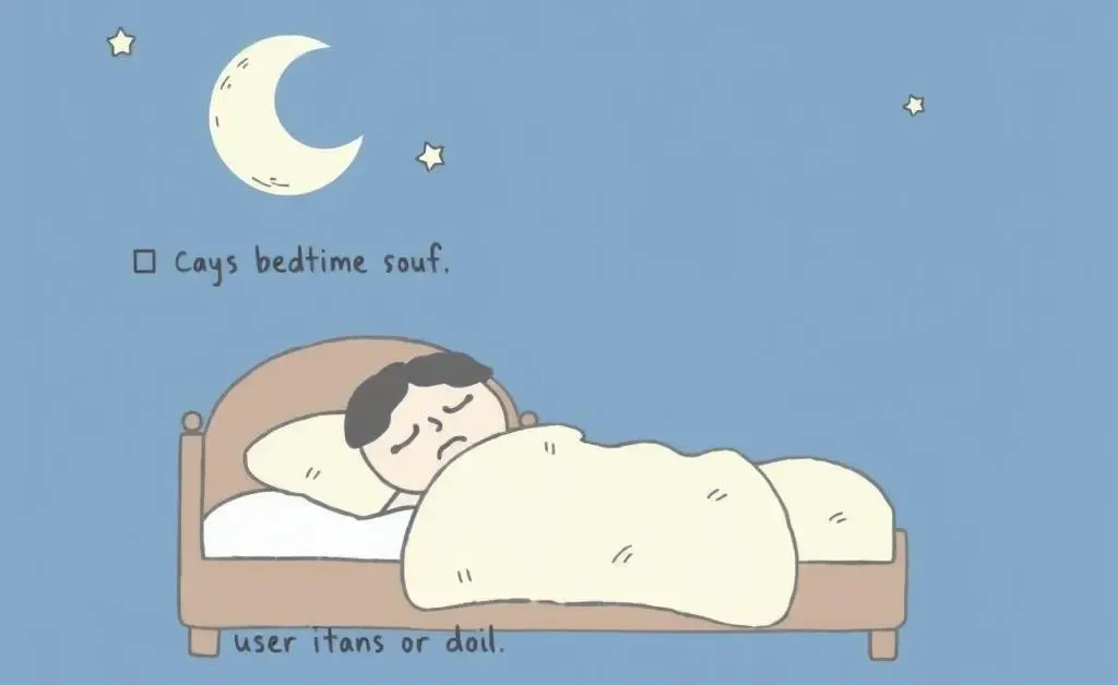 A checklist showing a perfect bedtime routine.
